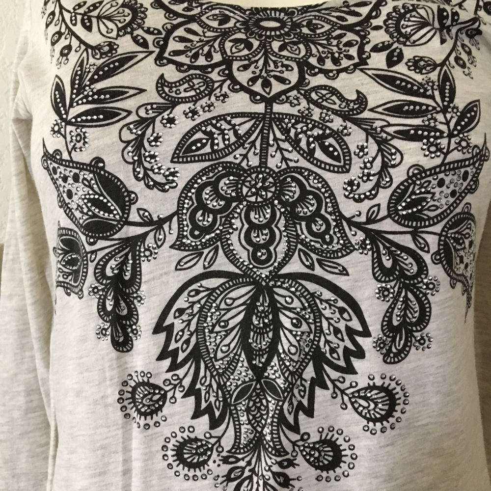 RXB Long Sleeve Top Size Petite Medium - Picture 5 of 9